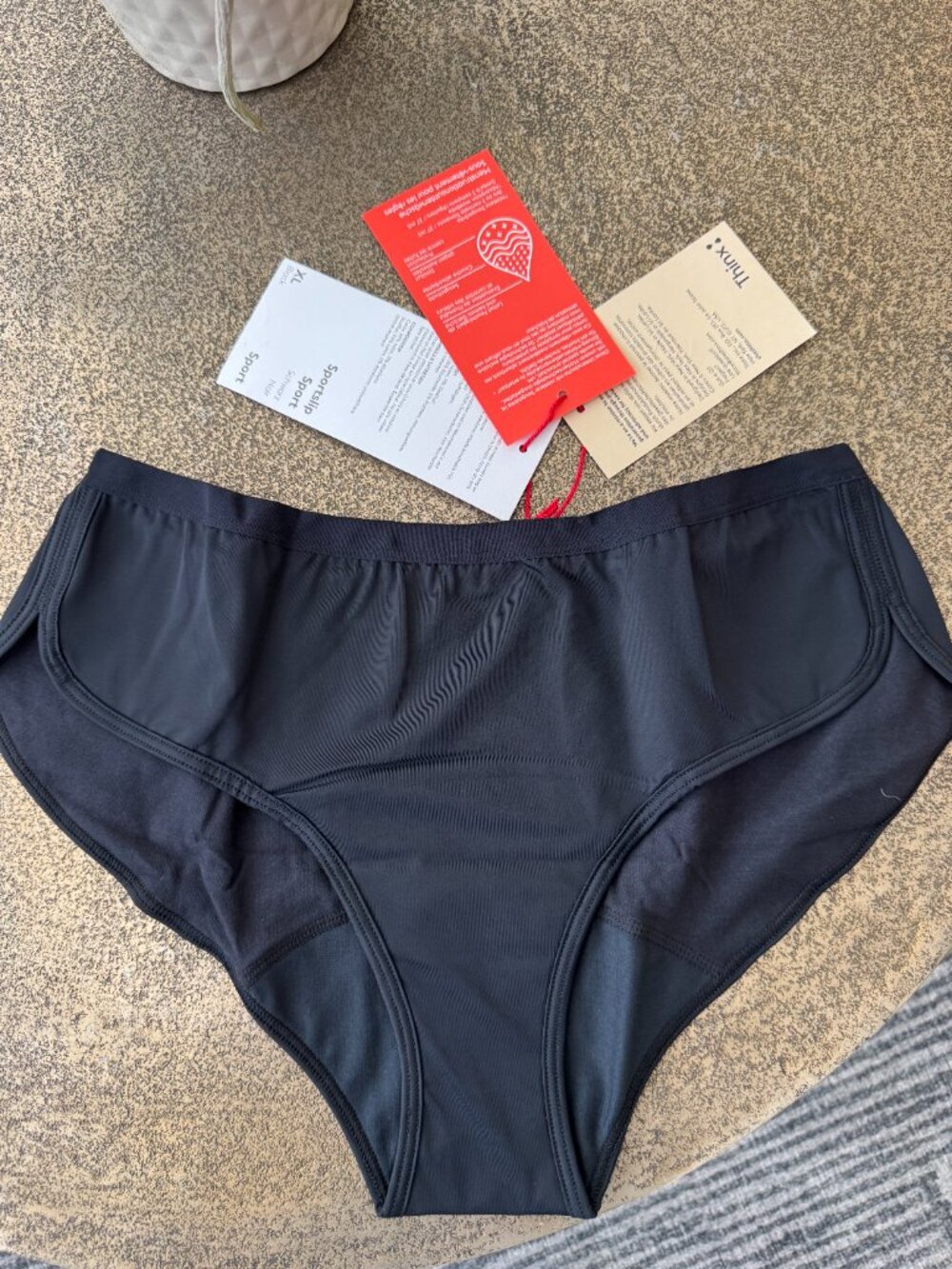 Thinx Sport Black XL NWT